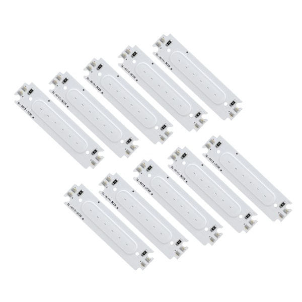 10 stk. LED-chips COB-lyskilde lang strimlampeperler 12V 2W til bilbelysningstilbehør blåt lys