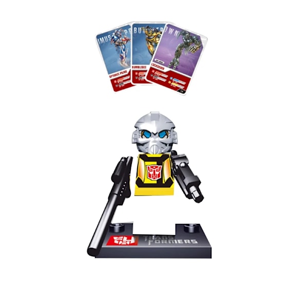 8-pack Deformationsrobotar Actionfigurer Byggklossar Set Transformerbilar Klossleksak för Barn Födelsedagspresenter för Pojkar 8pcs