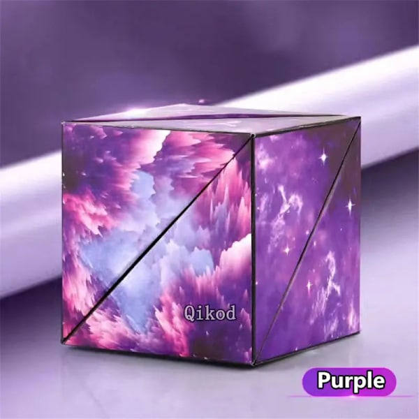 Ny Variant Geometrisk Föränderlig Magnetisk Magisk Kub Anti Stress 3D Dekompression Hand Flip Pussel Kub Barn Avlastare Fidget Leksak Cube 4