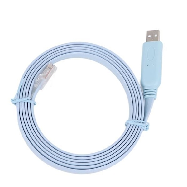 Hurrise USB till RJ45-kabel - USB till RJ45 Konsolkabel - Vit - 1,8 Meter - Plug and Play