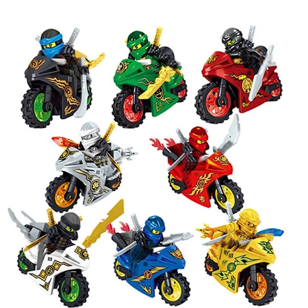 Ninja Masters of Spinjitzu Jay Cole Kai Zane Lloyd Mini Dockfigur Byggstenar Leksaker för Barn Present 24pcs set(.103)