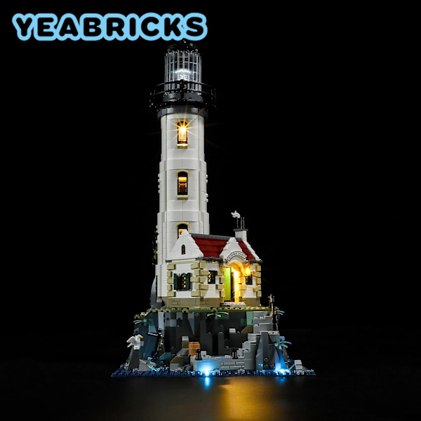 Yeabricks LED-belysningsset för 21335 fyrtornsbyggstenar (ingår inte modellen) leksaker för barn Only LED Light Set