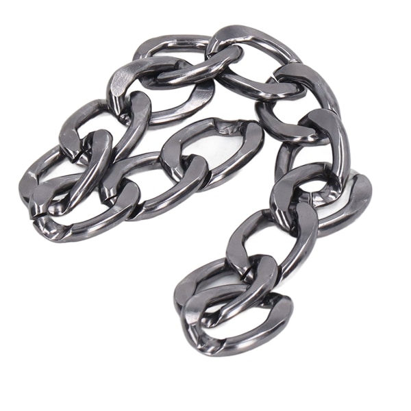 Metal Craft Chain 32,8ft Stærk Aluminium Elegant Stil Udbredte Aluminiumskantkæder til smykkefremstilling DIY Sølv Sort