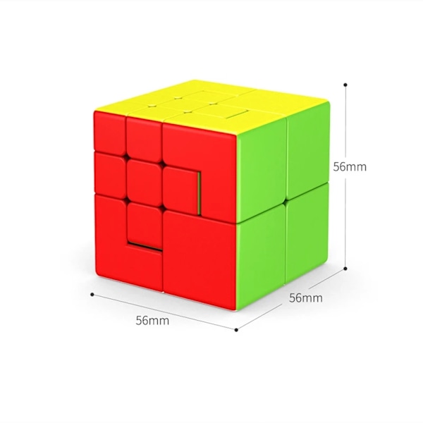 Magic Cube Nyhet Bind Docka Kub 3X3X3 Spel Kub Professionell Magic Cube #1 #2 Asymmetrisk Docka Pussel Kuber Leksaker Puppet 2