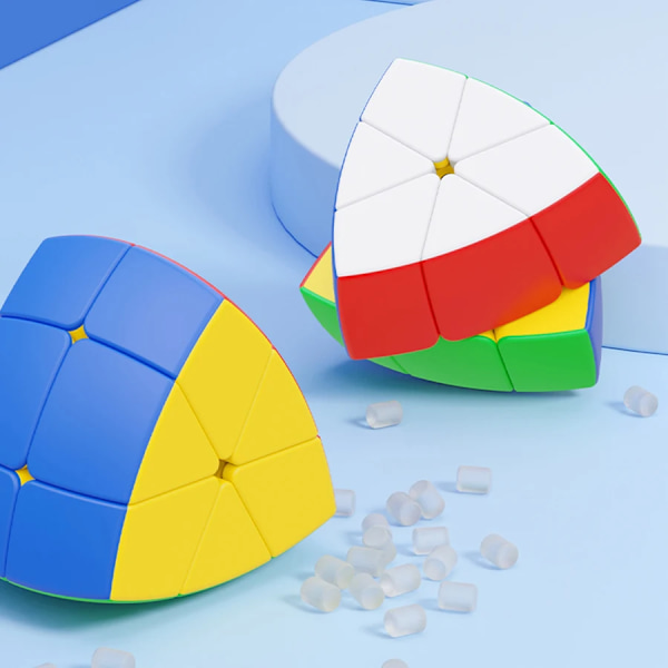 Sengso Magic Logic Cube 5 Axis Lager Cubo Magico Pentahedron 2X2 3X3 Fem Hedron 2By2 Stickerless Pussel Leksak Spel 2Layer and 3Layer