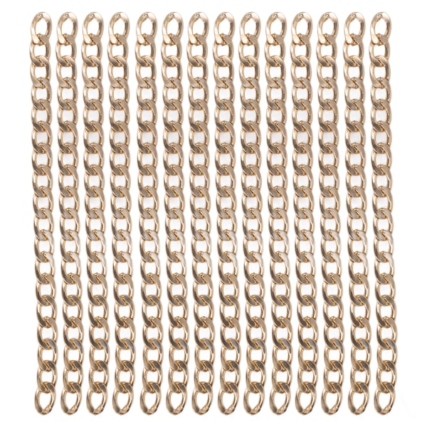 10m fortauskantskjeder kobber Elegant rustbestandig metallkantkjeder for halskjeder Smykkefremstilling DIY-håndverk N2414