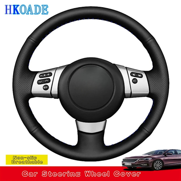 Skräddarsydd DIY mikrofiberläder rattöverdrag för Toyota FJ Cruiser 2006 2007 2008 2009 2010 2011 2012 2013 2014