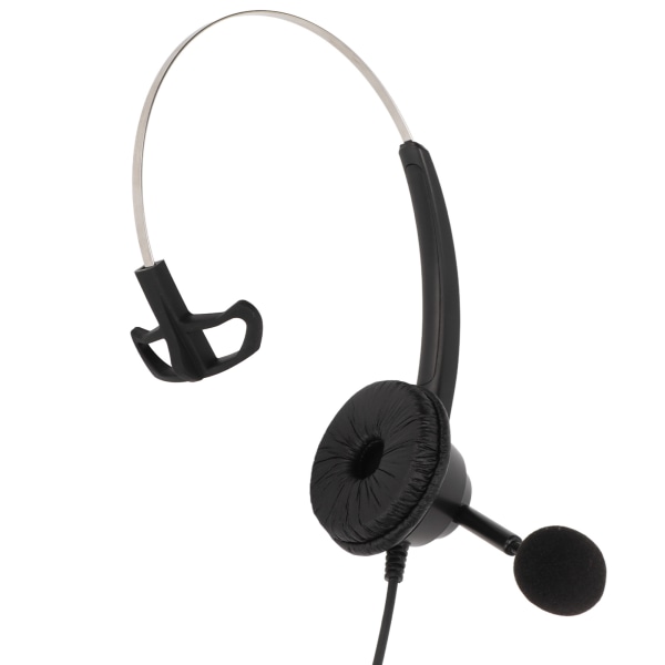 H360‑2,5VA enkelsidigt headset Svart Volymjustering Monaural hörlurar för 2,5 mm kontakt