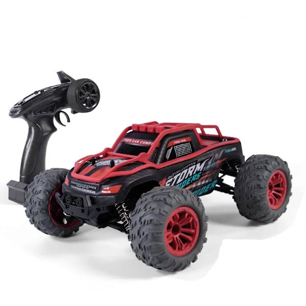 RC-bil 50 km/h hög hastighet kvalitet 4WD racing lastbil bilar crawler terräng fjärrkontroll drift leksak för barn present pojkar Red