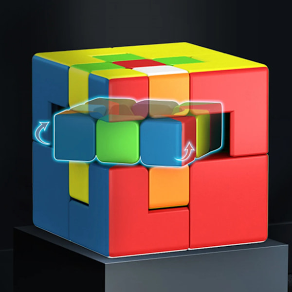 Puppet 2X2 3X3 Bandagerad Magisk Kub 2X2X2 3X3X3 Cubo Magico Mixup Speed Cube Pussel Utmaning Leksaker för Barn Nyaste Puppet One