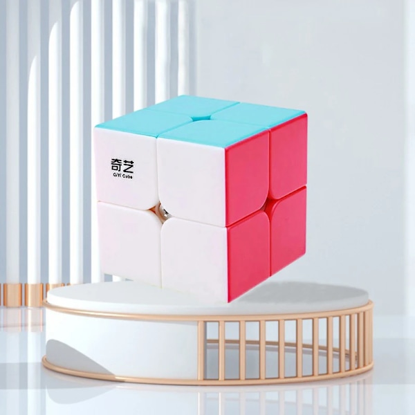 Qy Toys 2X2 Magic Cube Professionell 2X2 Kub Pussel Kuber För Barn Speed Cube Utbildningsleksak Ungersk Kub Qy קוביות הונגריות stickerless