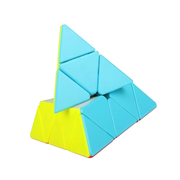Qiming Pyramid 3X3 Magic Cube Professionell Cubos Magicos Leksaker för Barn Höghastighets Kub Pussel Leksak SL