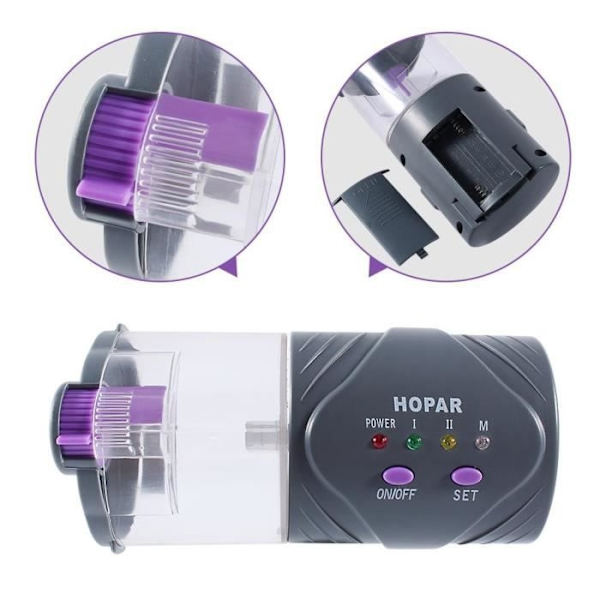 Akvarium Matdispenser - Zjchao - H-9000 - Batterier - Plast - Fisk Shown as picture