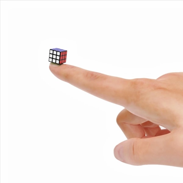 1 cm Mini Kub 3X3X3 Miniatyrkub 3X3X3 Speed Cube Micro Kub 3*3 Fingertoppskub Minsta Söta Kuben 1 cm Vuxenutbildningsleksaker Blue
