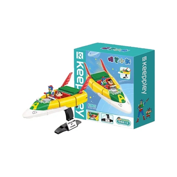 Keeppley Crayon Shin-chan Byggklossar Action Kamen Bil Dekoration Pussel Montering Modell Leksak Födelsedagspresent för Pojke och Flicka K20617 with box