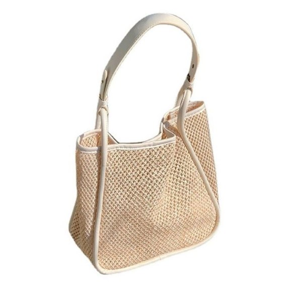 Strandväska, Mesh, Beige