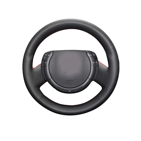 Aosrrun handsydd svart läder rattöverdrag för Citroen Triumph gammal C4 C-quatre bilstyling