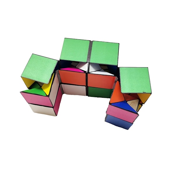 Kreativ Gör-det-själv 2-i-1 Yoshimoto Kub Magic Cube Leksak Stressreducerande Spel För Barn Män Kvinnor Infinity Kub Presentidé No box