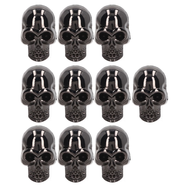 10 st Skull Nitar Gotisk stil Fashionabla Skull Stud Accessoarer för DIY Skor Klädväskor Inga strass
