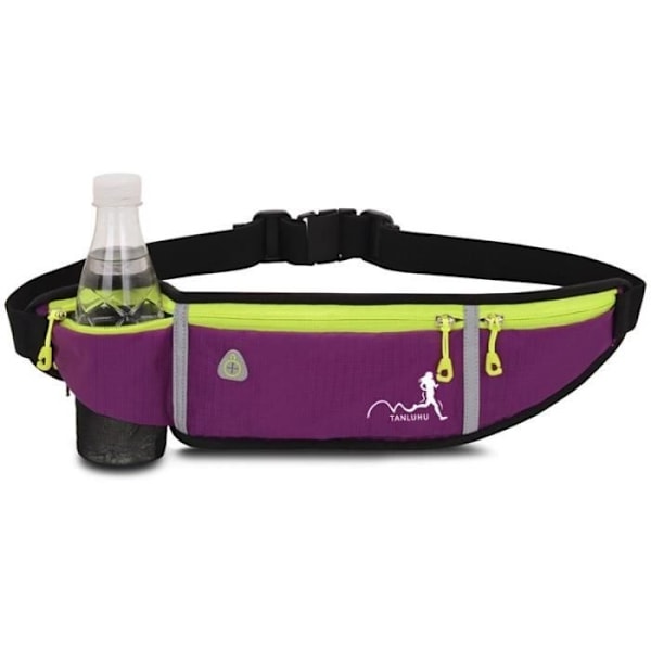 Sport Fanny Pack Löparbälte Lätt Justerbar Vattentät Elastisk Midjeväska För Män Och Kvinnor - Lila Purple