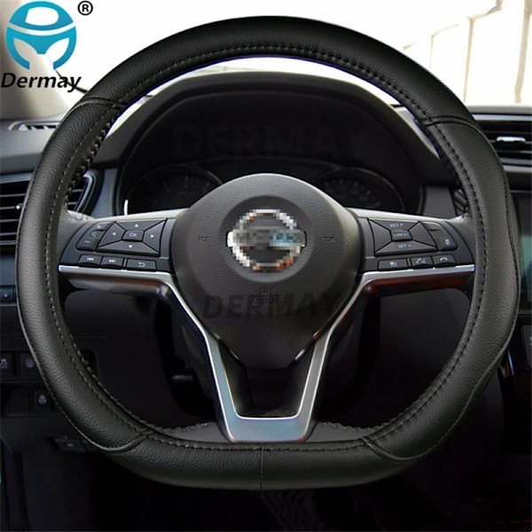 D-format rattöverdrag i PU-läder för Nissan Rogue/Rogue Sport 2016 2017 2018 2019 2020 X-Trail 2017-2020 bilstyling Brown