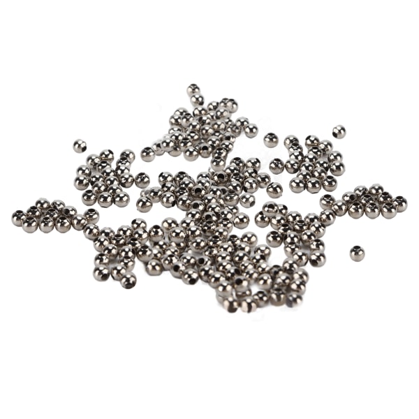 200 stk Smykkeperler Enkelt materiale Armbånd Halskæde Tilbehør Skilleperler til gør-det-selv-smykker Hvid K