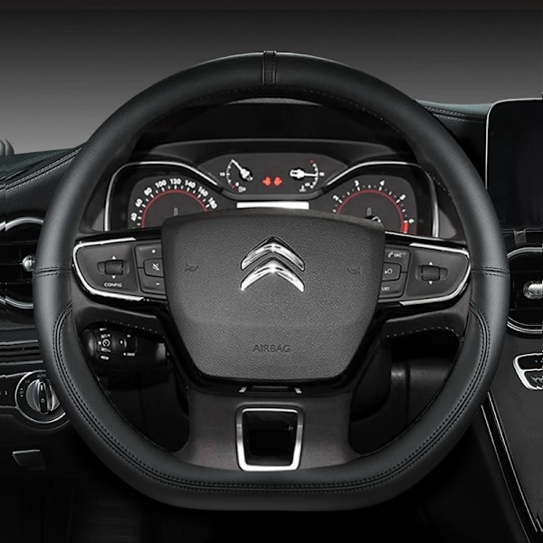 D-formad rattöverdrag för Citroën C3 II III 2009 - 2019 2020 C3 Aircross 2017 2018 2019 2020 2021 Berlingo 3 C4 Picasso 2 BLACK