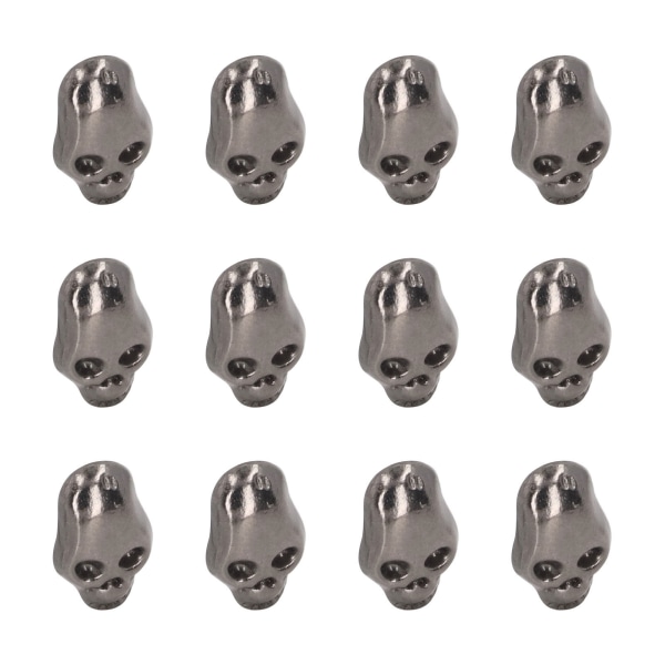 150 set Skull Nitar Punk Style DIY Ghost Head Nitar Läder Hantverk Dekoration för skor Klädväskor Silver Svart