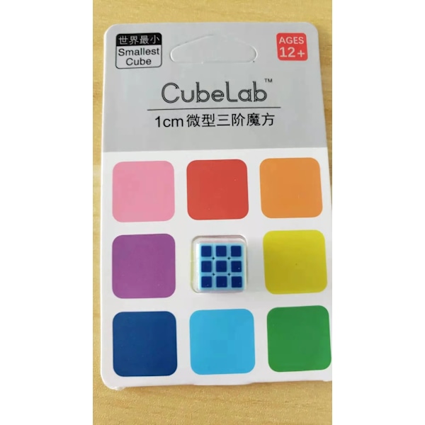 1 mm Mini Kub 3X3X3 1 cm Magiska Kuber Pussel För Cubo Magico Samlare Minsta Kub Leksaker För Barn 1 x blue cube