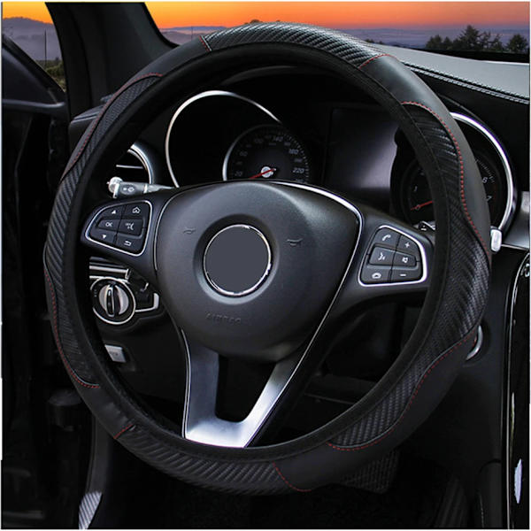 Universal läderrattöverdrag för Fiat 500 Grande Punto Bravo Doblò Ducato Fiorino Mont Anti-Slip Dammskydd Red