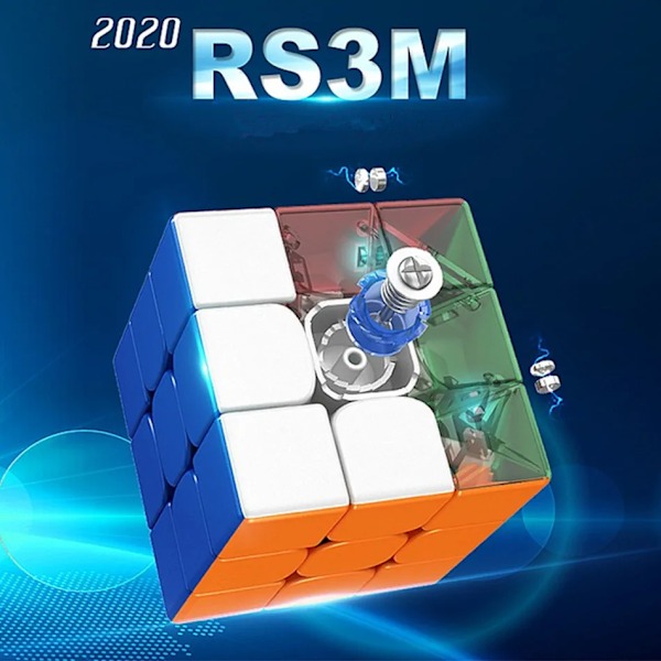Nyaste Rs3 M Magnetisk 3X3X3 Speed Magic Cube Mf Rs3M Puzzle Cube Magnet 3X3 Magico Cubo Stickerless