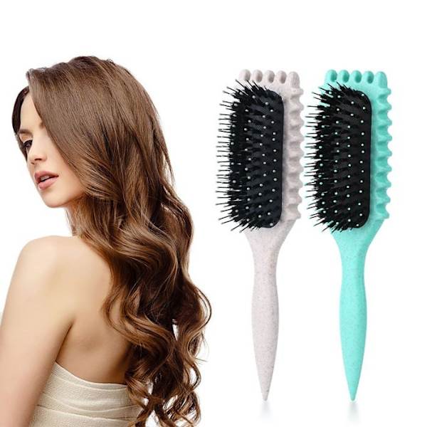 Bouncy Curl Defining Brush Pack, Borstborste, Frisörborste för att reda ut, forma och definiera lockar