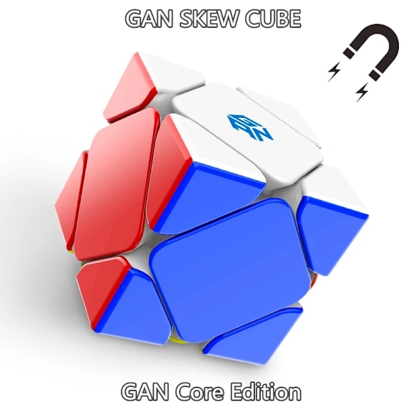 Magnetisk Kub Skew Kub Kuber 3X3X3 Magisk Kub Professionell Tävlings Speed Cube Pussel Kub Skew Uv Edition Core Edition