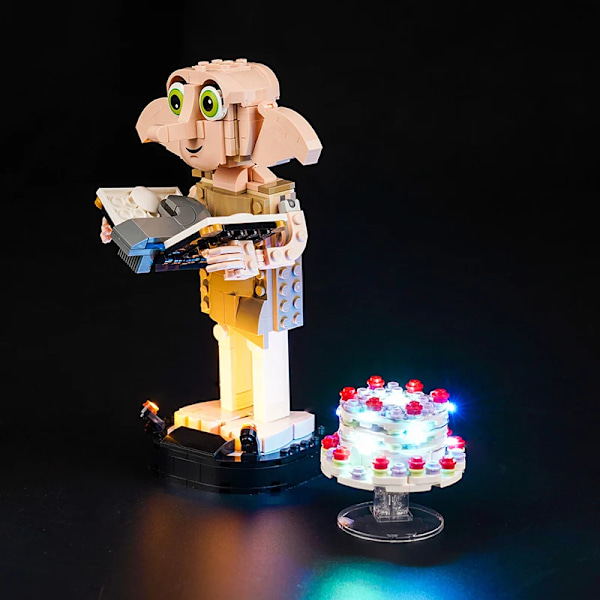 Lazishi LED-belysning 76421 set lämpligt för Dobby™ husalven byggstenar (endast belysningstillbehör ingår) standard
