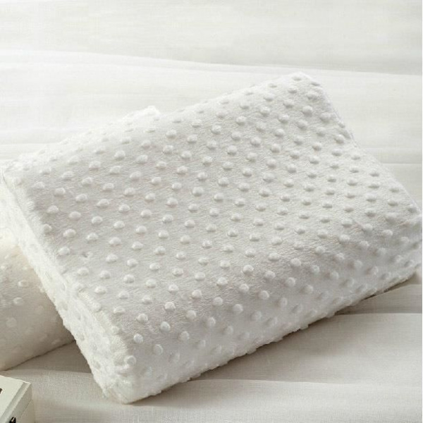 Barnkudde 3-10 år med memory foam, anti-kvalster, Dodo ergonomisk cervikal med hög och låg sida, med överdrag 38*25 cm vit