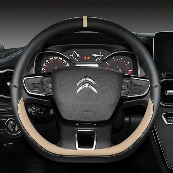 D-formad rattöverdrag för Citroën C3 II III 2009 - 2019 2020 C3 Aircross 2017 2018 2019 2020 2021 Berlingo 3 C4 Picasso 2 WINE RED