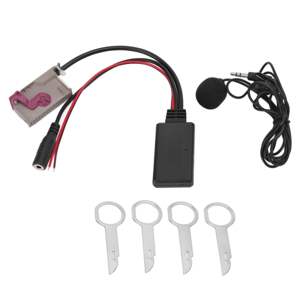 Trådløs biladapter AUX-kabel Bluetooth 5.0 med håndfri mikrofonerstatning for RNSE RNS E Host