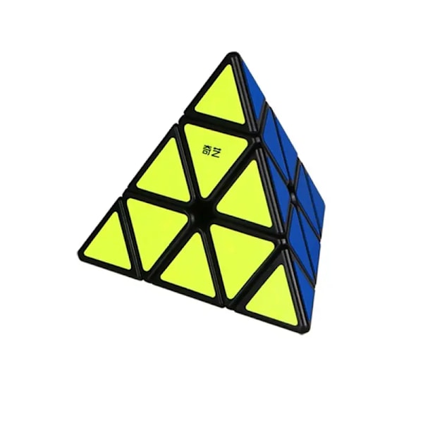 Pyramid Magic Cube 3X3 Cubo Magico Wca Tävling Lära Pedagogisk 3X3X3 Pyramid Puzzle Kub För Barn Black