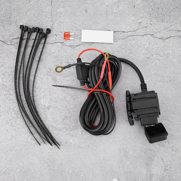 Vandtæt motorcykel USB-oplader 5V 2.1A telefonstrømadapter Hurtig opladning