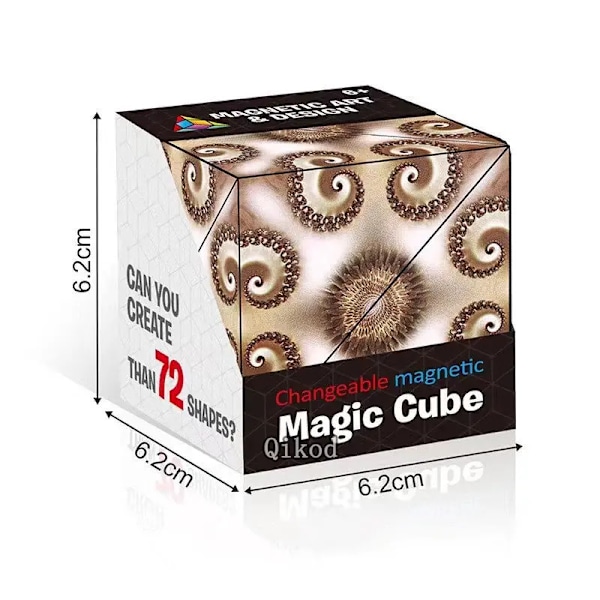 Ny Variant Geometrisk Föränderlig Magnetisk Magisk Kub Anti Stress 3D Dekompression Hand Flip Pussel Kub Barn Avlastare Fidget Leksak Cube 10