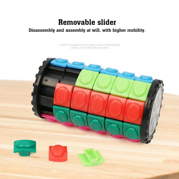 3D Magisk Majs Kub Torn Pussel Speed Cube Hjul Roterande Spel Cubos Cylindriska Leksaker För Barn Pedagogiska Gåvor Cagic Kub C