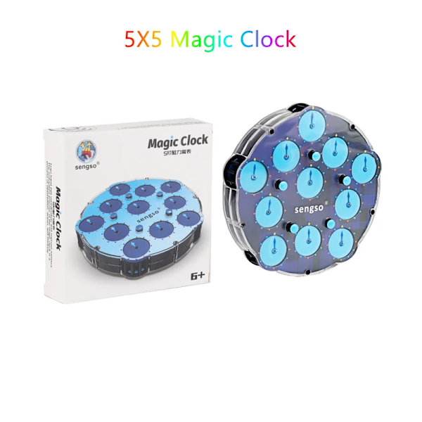 [Picube] Sengso Magnetisk Magisk Klocka 3X3X3 4X4X4 5X5X5 3X3 4X4 5X5 Magisk Klocka Magisk Kub Klocka Magnetisk Hastighetskub Klocka Leksak 5x5 Magic clock