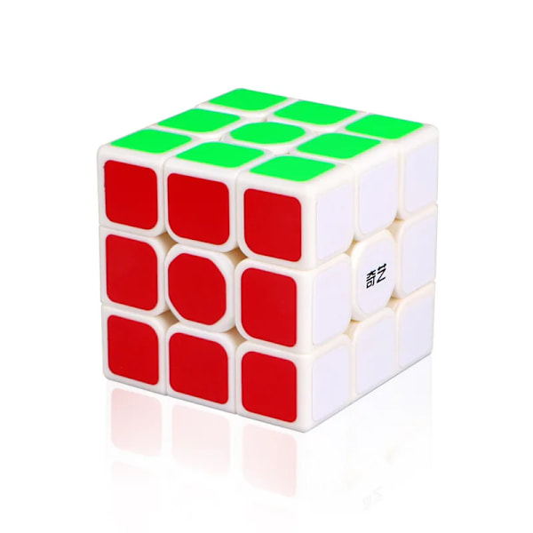 Professionell Sticker Magic Cube Bas Startpaket 3X3X3 4X4X4 5X5X5 Megaminx Speed Twist Pussel Magic Cube För Barn QiHang-3-White