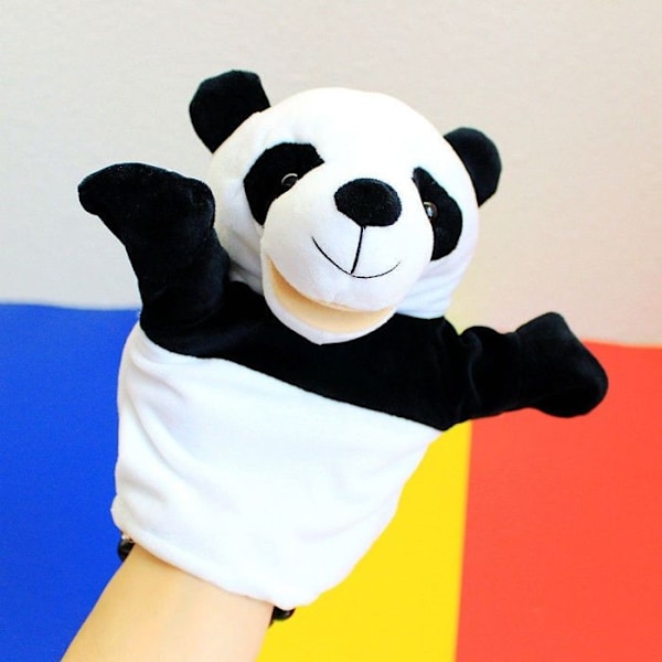 Mjuk hand- och fingerdocka för flickor Haj Leksak Smör Spel Anime Panda