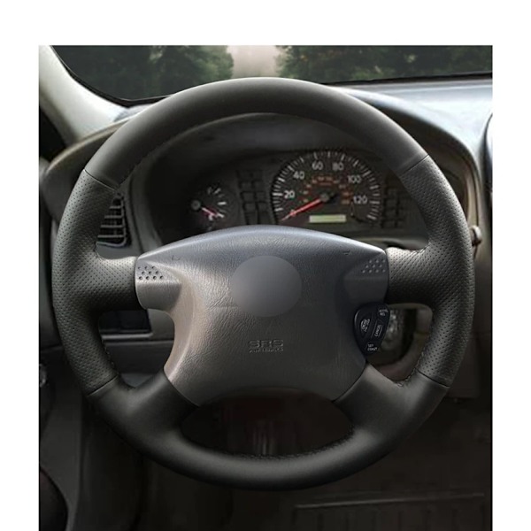 Handsytt DIY svart mikrofiberläder rattöverdrag för Nissan Sentra 2000 2001 2002 2003 2004 2005 2006 delar