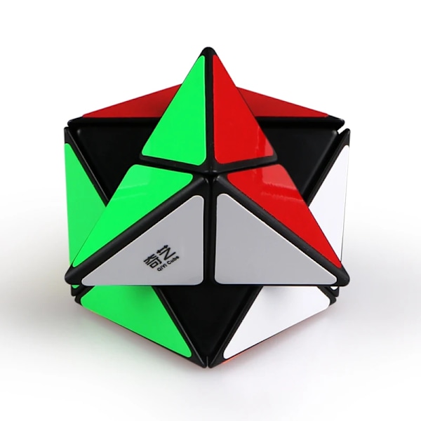2X2X2 X-formad magisk kub, antistressleksaker, smidig, barnpussel, kreativitet, speciella former, fidgetleksaker Black