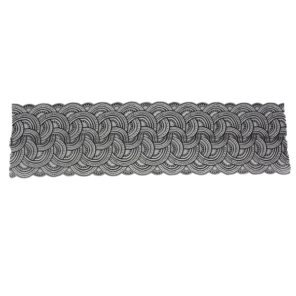 Spetsband Nylon Elegant stil 10 Yards 24cm/9,4in Bred Mjuk Bekväm svart sömnad Spetskant för hantverk