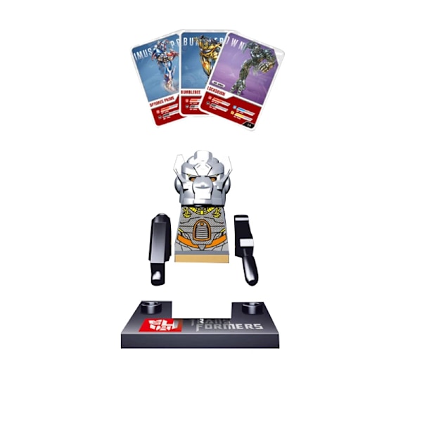 8-pack Deformationsrobotar Actionfigurer Byggklossar Set Transformerbilar Klossleksak för Barn Födelsedagspresenter för Pojkar 8pcs