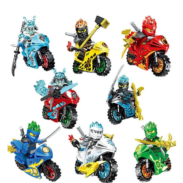 Ninja Masters of Spinjitzu Jay Cole Kai Zane Lloyd Mini Dockfigur Byggstenar Leksaker för Barn Present 24pcs set(.103)