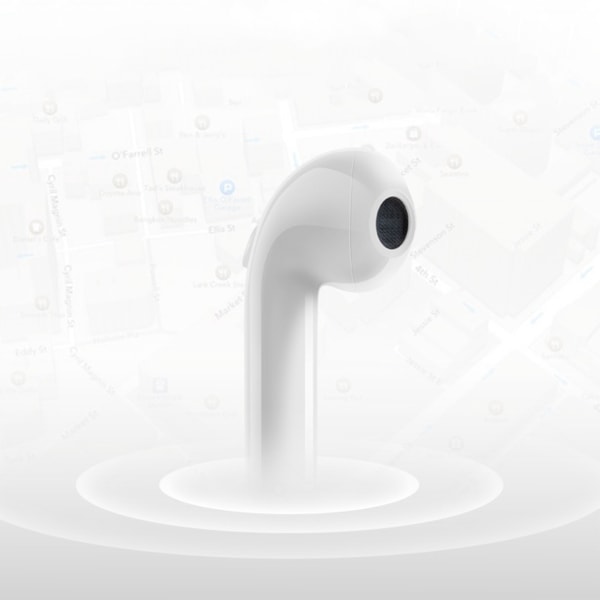 I7S Langattomat Bluetooth nappikuulokkeet Stereo vakaa Bluetooth 5.0 -nappikuulokkeet case Sports White
